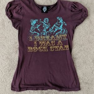 Smashing Grandpa I dreamt I was a rockstar shirt